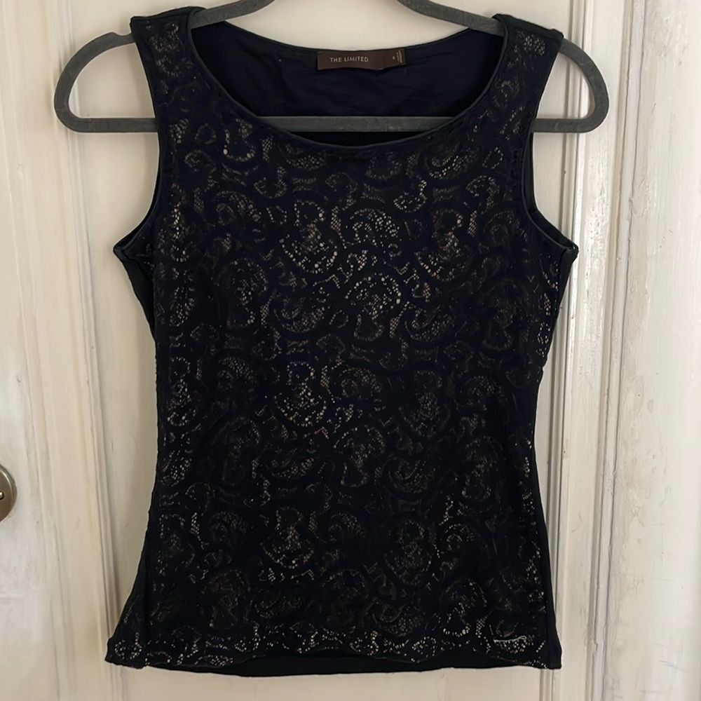 Limited sleeveless black top